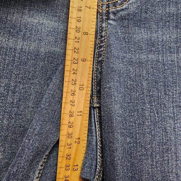 Est. 1946 Jeans Womens 18W Curvy Denim Jeans With Frayed Hem Cropped - Picture 6 of 13